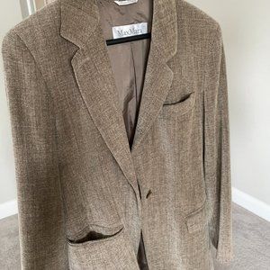 MaxMara Plaid Printed Blazer